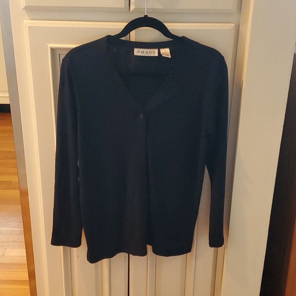 Chaus Black Cardigan